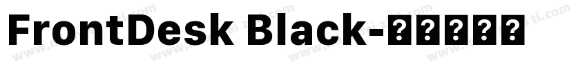 FrontDesk Black字体转换